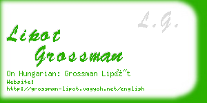 lipot grossman business card